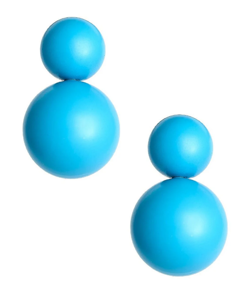 Lisi Lerch NWT-Large Audrey Stud Earring Turquoise