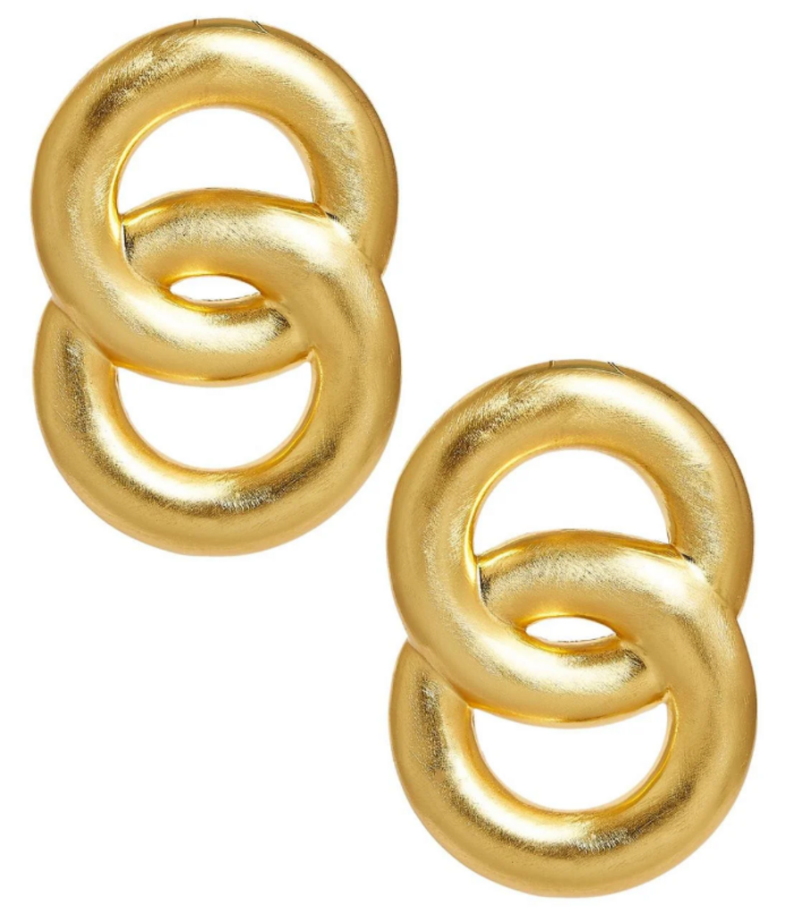 Lisi Lerch NWT-Spencer Earring - Medium - Brushed Gold