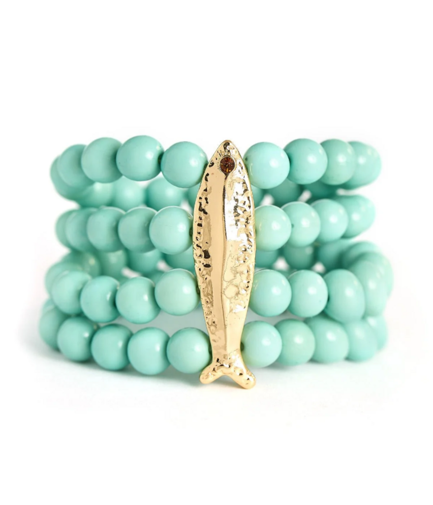 Lisi Lerch NWT-Morgan - Fish Bracelet - Blue