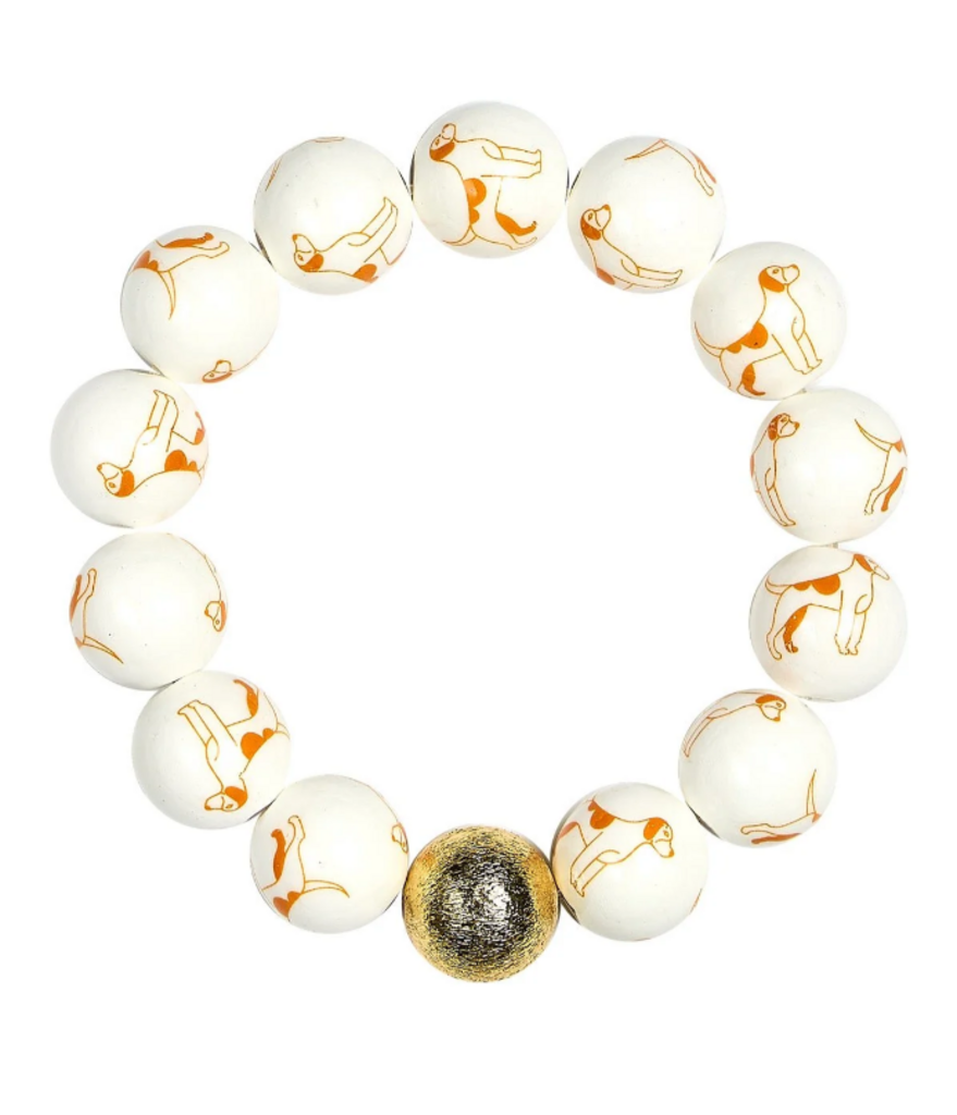 Lisi Lerch NWT -Beaded Bracelet - Hound Dog