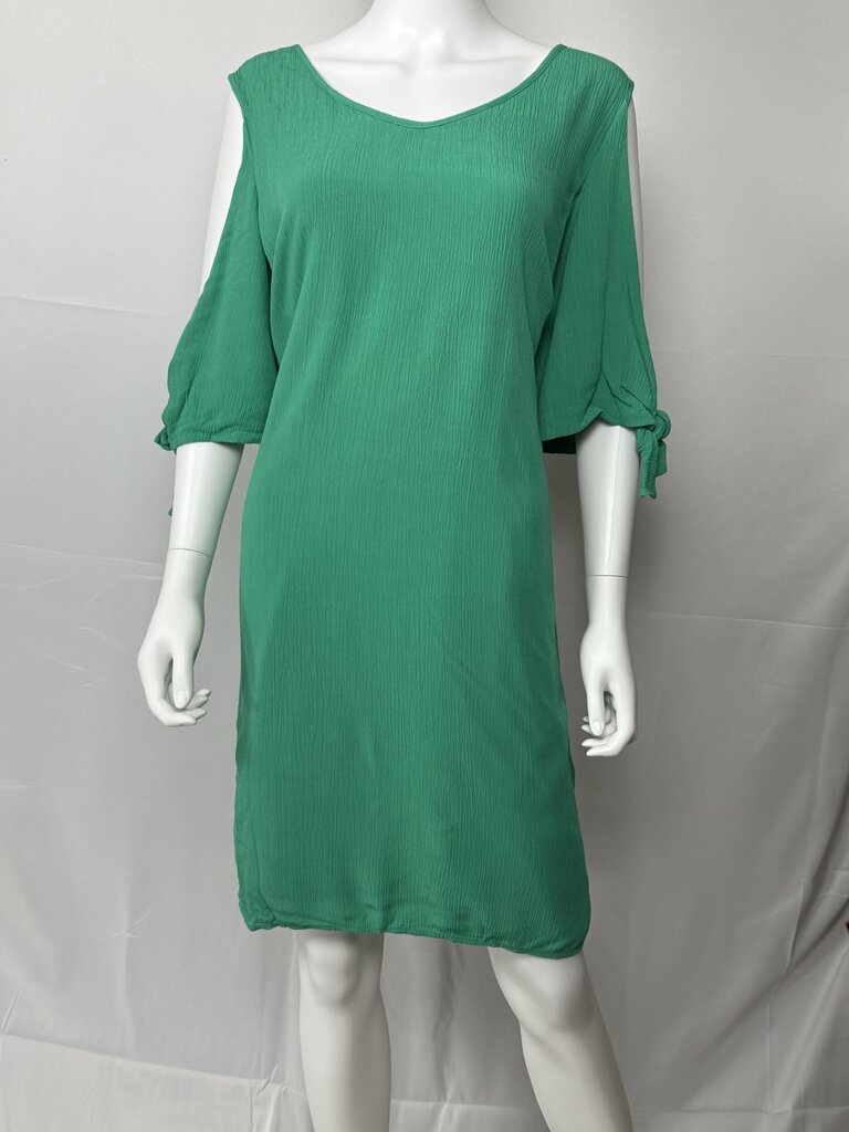 Soft Surroundings - Green -Cold Shoulder Dress