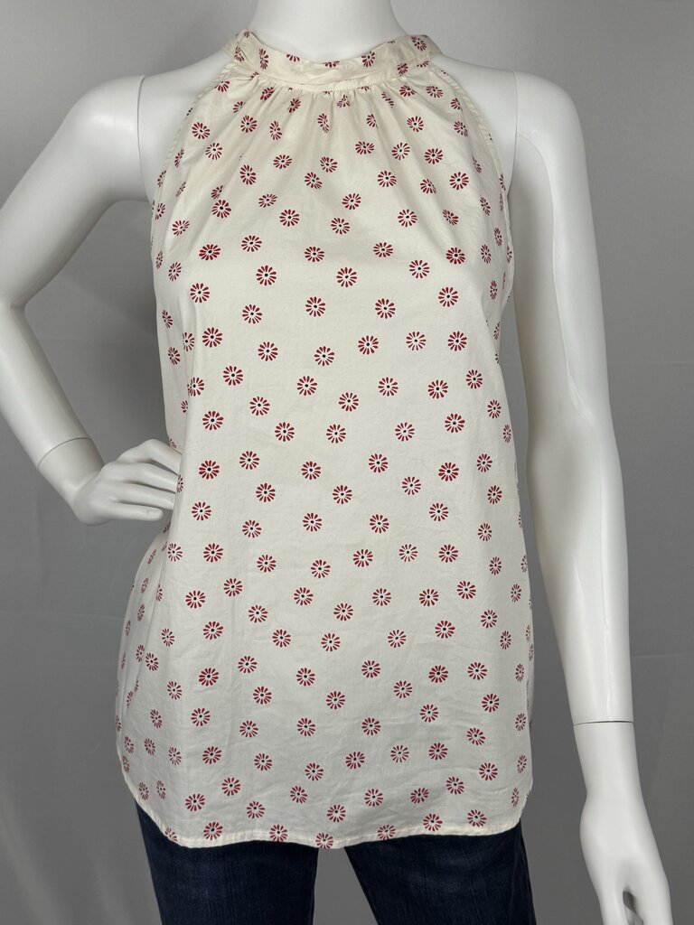 J.Crew - NWT - White, Red - Floral Blouse