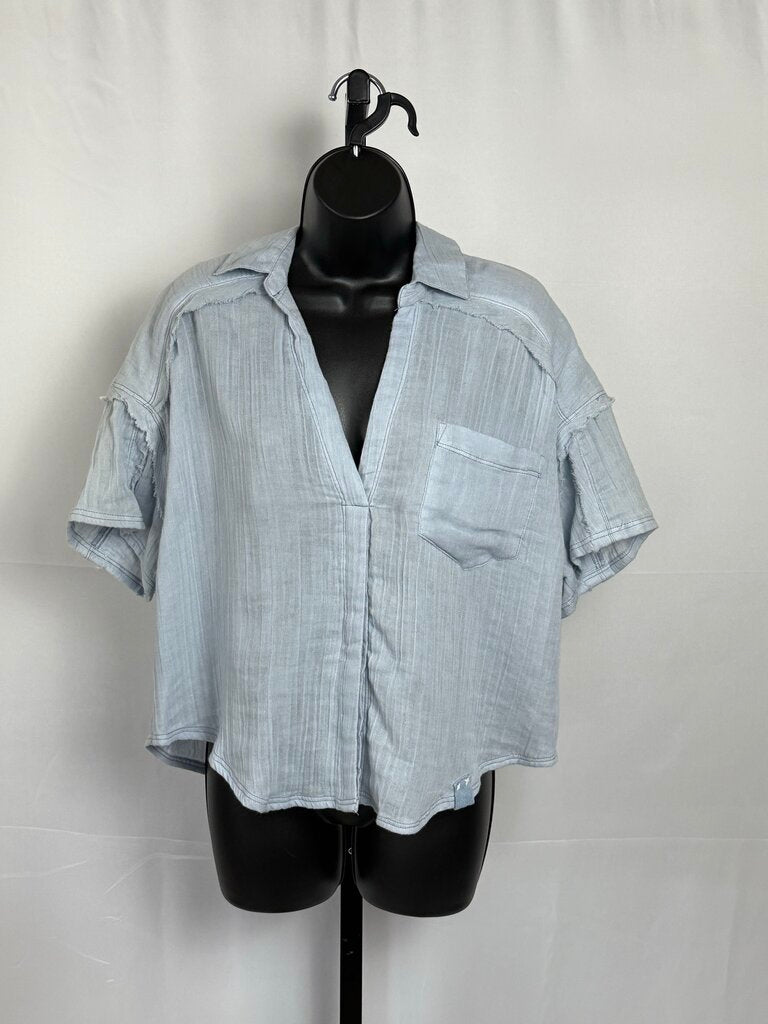 Free People - GUC - Blue SS Top