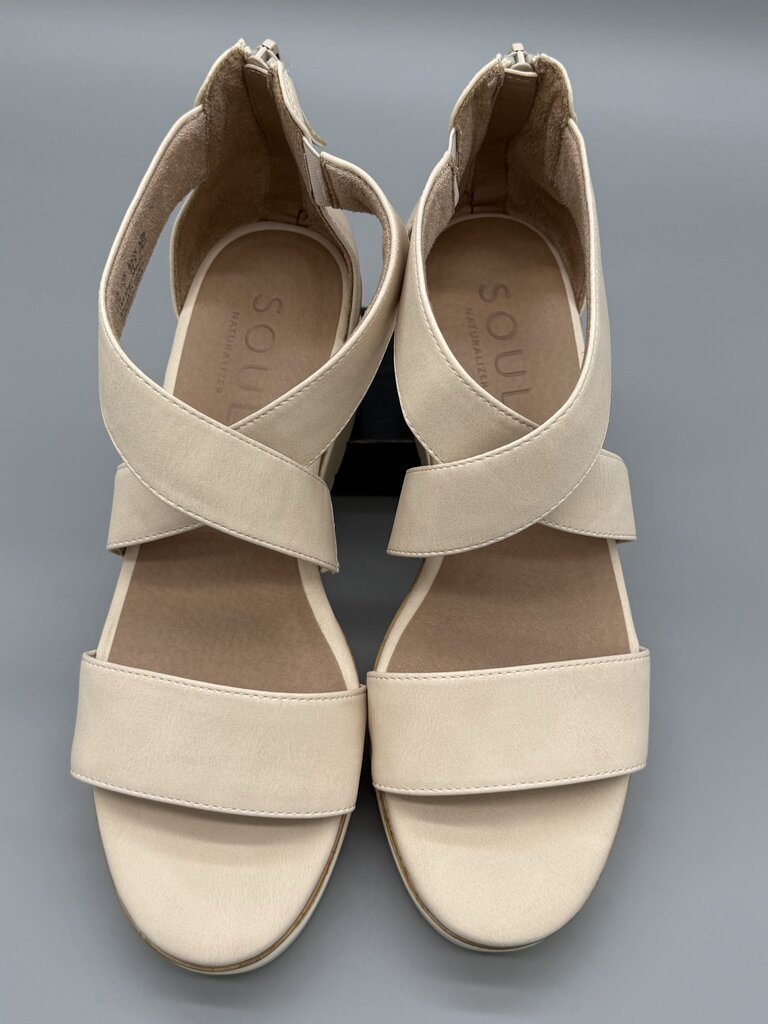 Soul Naturalizer - NWT - Cream -Goodtimes Platform Wedge Sandal