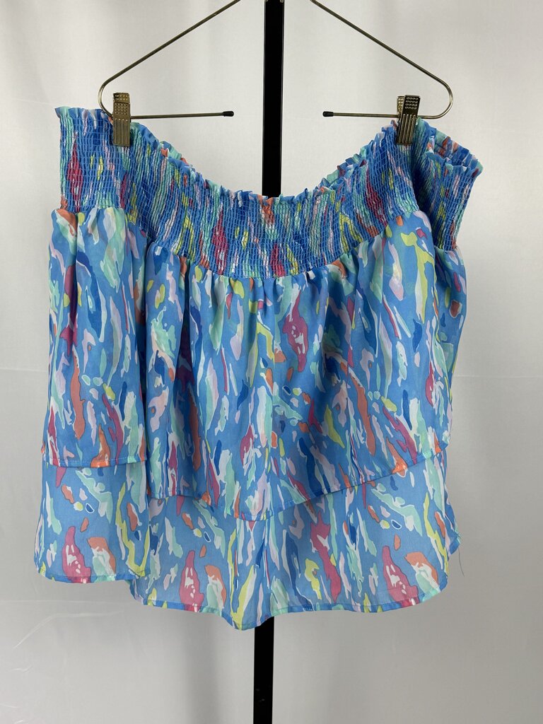 Michelle McDowell - Blue, Multi - Marley Tiger Tail Skirt