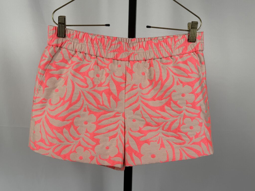 J.Crew - Pink - Floral Jacquard Pull On Shorts
