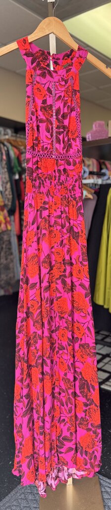 Abel the Label/Anthro - Purple Reign Floral Halter Dress