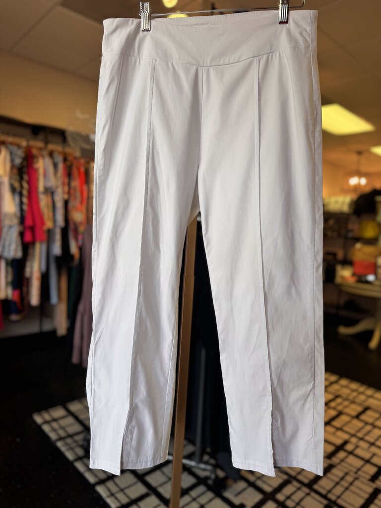 Ethyl Clothing- White Pull On Pants