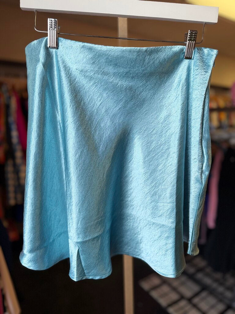 Double Zero-NWT-Satin Skirt - Blue