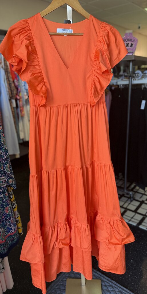 Crosby- Walker Dress in Aperol Spritz