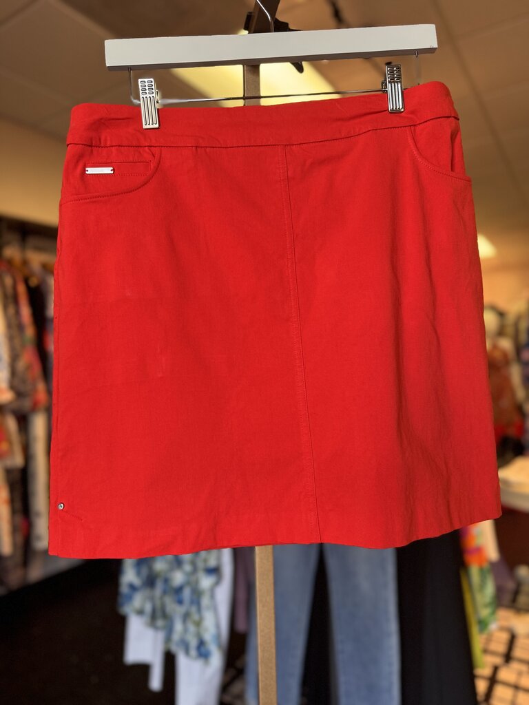 Renaur - Pull On Skort in Scarlet Red