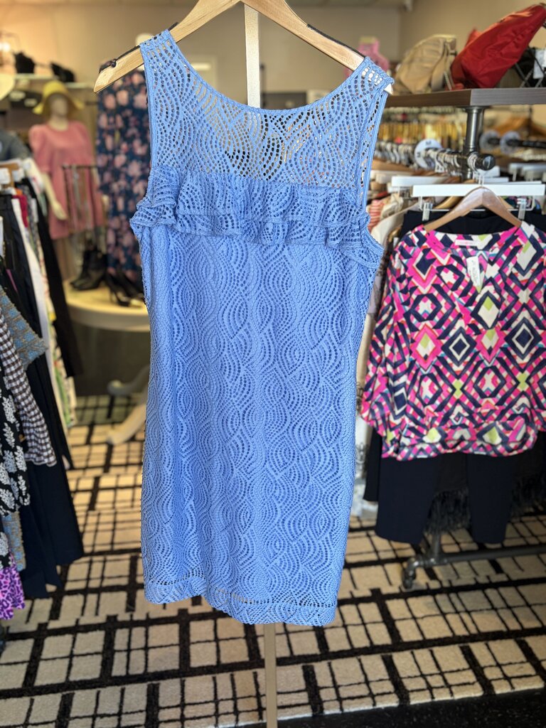 Lilly- Janine Shift Dress in Flowing Leaf Lace