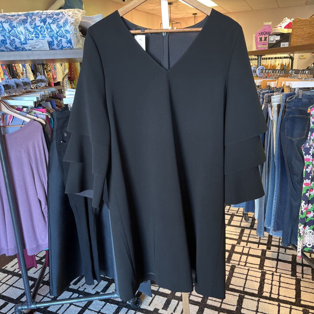 Lafayette 148 NY - Holly Bell Sleeve Dress in Black