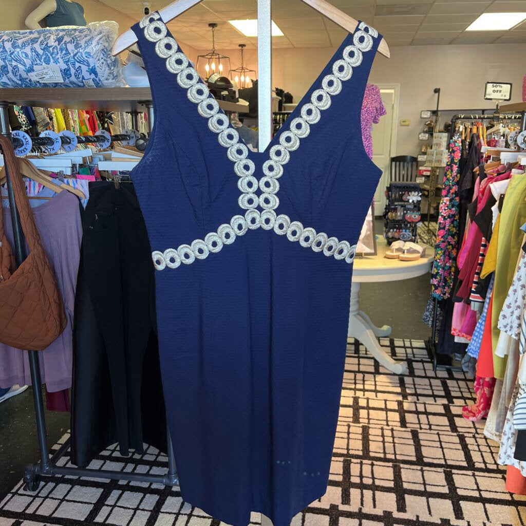 Lilly - Esme Shift Dress in True Navy