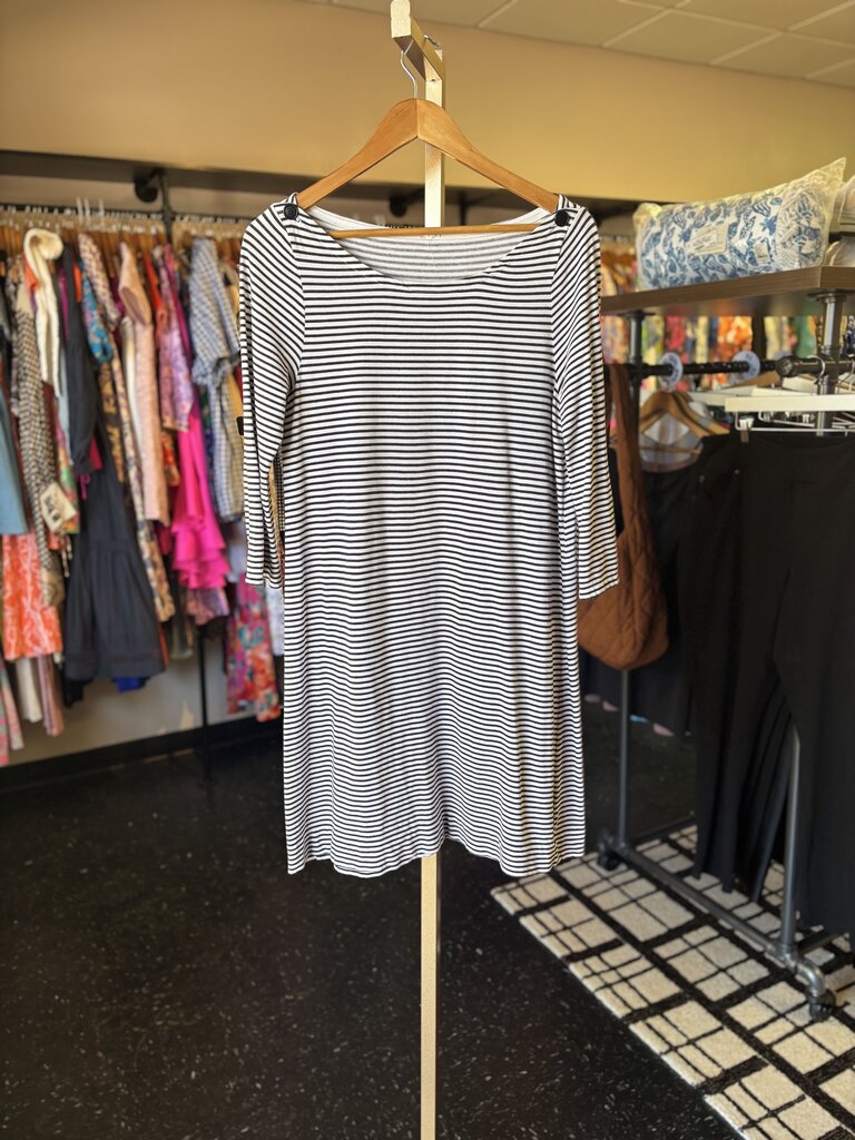 J.Crew- Jersey Knit Striped Mini Dress