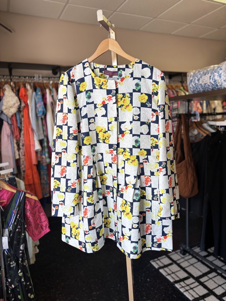 VTG Sweet Sinammon Colorful Dress Coat