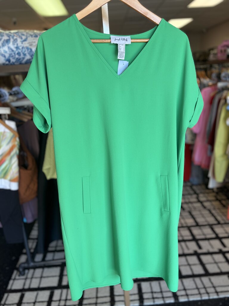 Joseph Ribkoff - Flowy Shirt Dress in Kelly Green