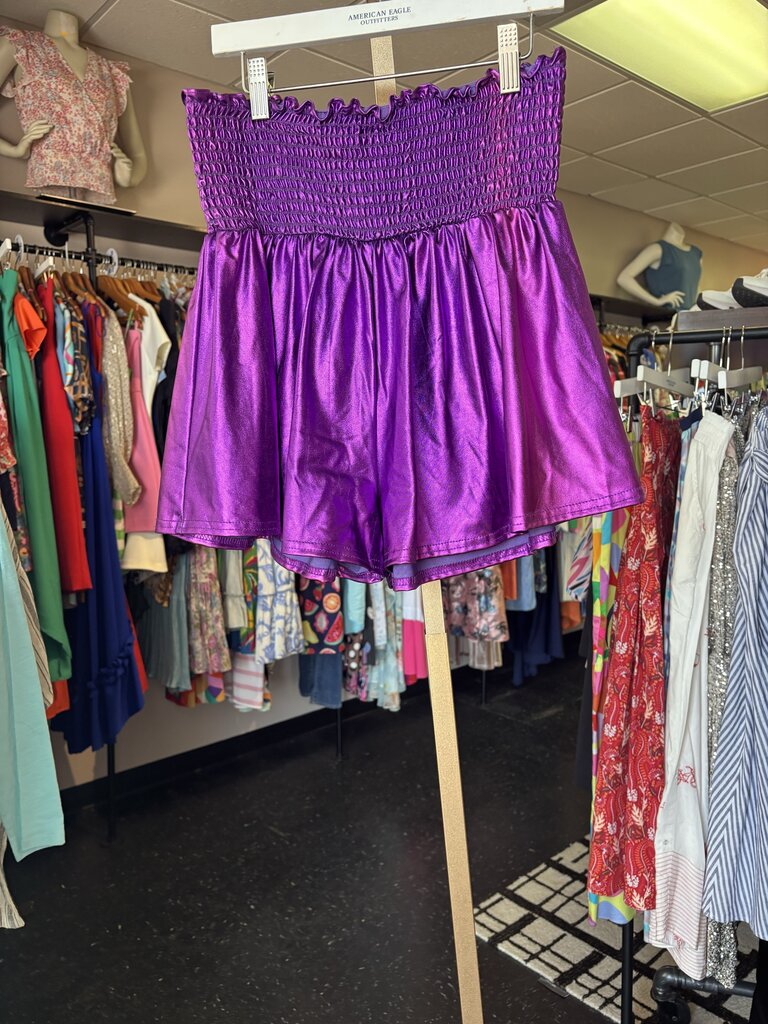 Peach Love-NWT First Quarter Shorts - Purple