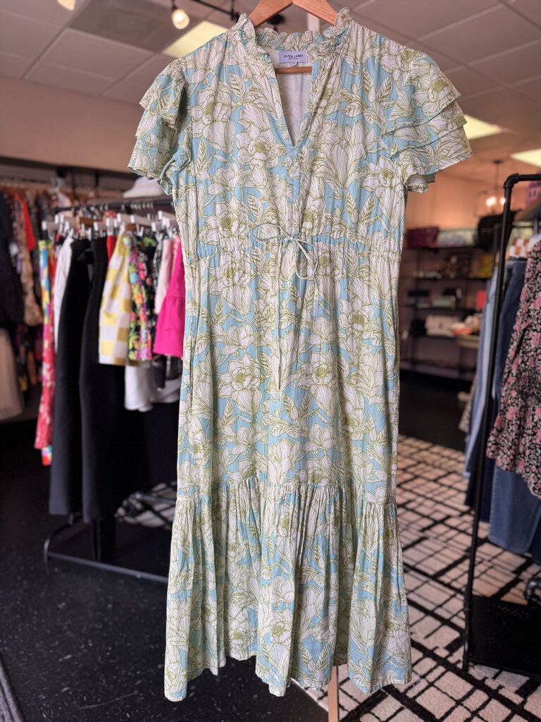 Olivia James the Label - Delia Midi Dress in Floral Print