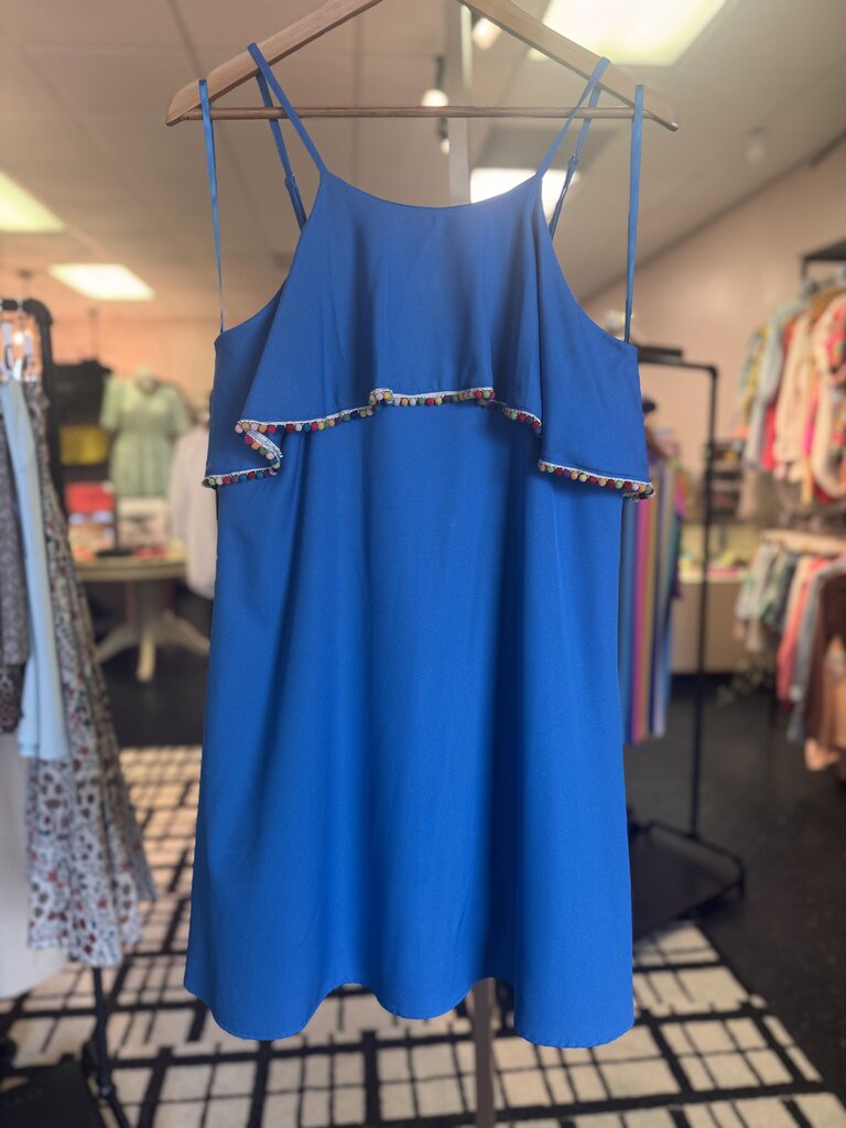 Loveriche-NWT-Pom Pom Dress - Blue