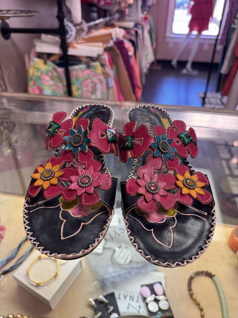 VTG Corky's - Floral Orlando Sandals