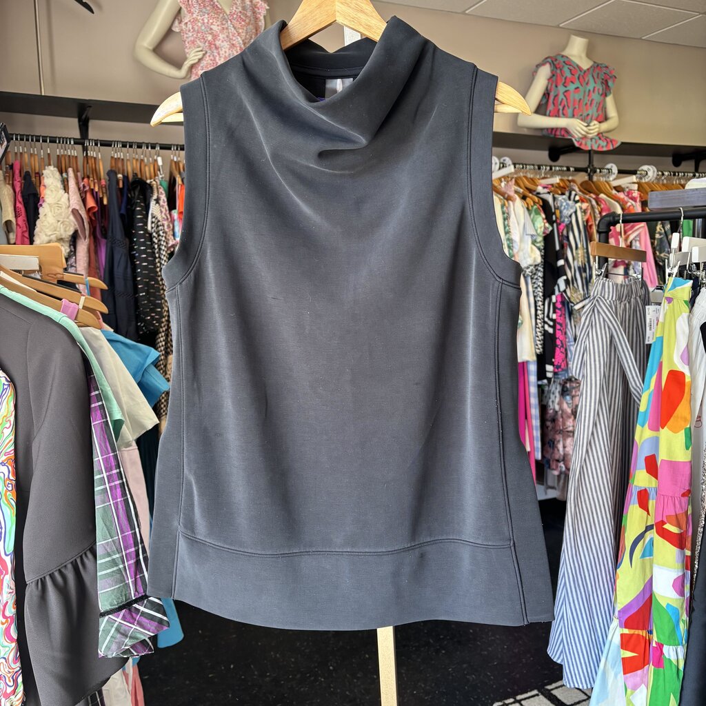 Calia- Sandwash Sleeveless Pullover -Black
