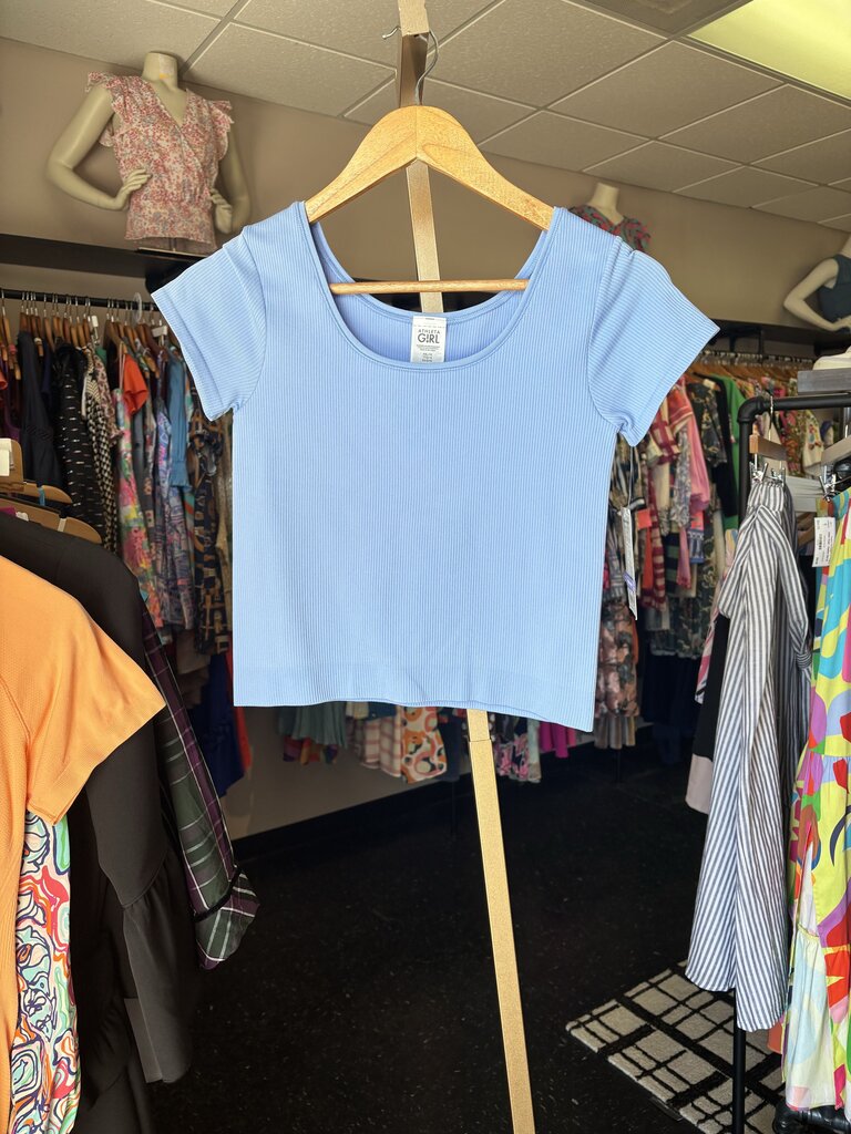 Athleta NWT Ribbed Crop Tee