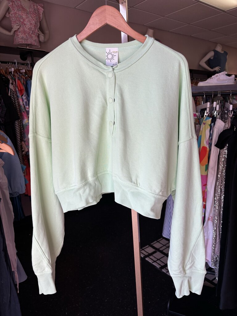 Offline by Aerie - Cropped Lightweight Sweatshirt - Lime