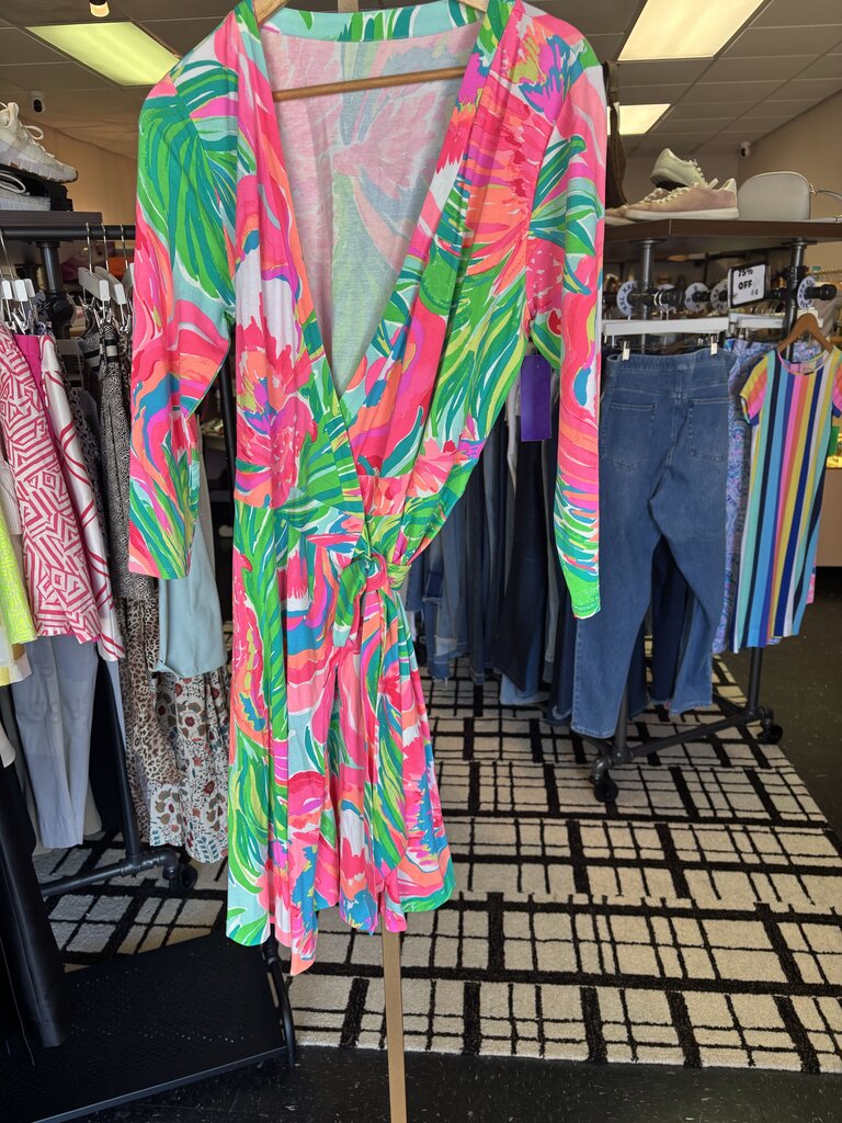 Lilly- Emilia Wrap Dress in "Paradise Bound"