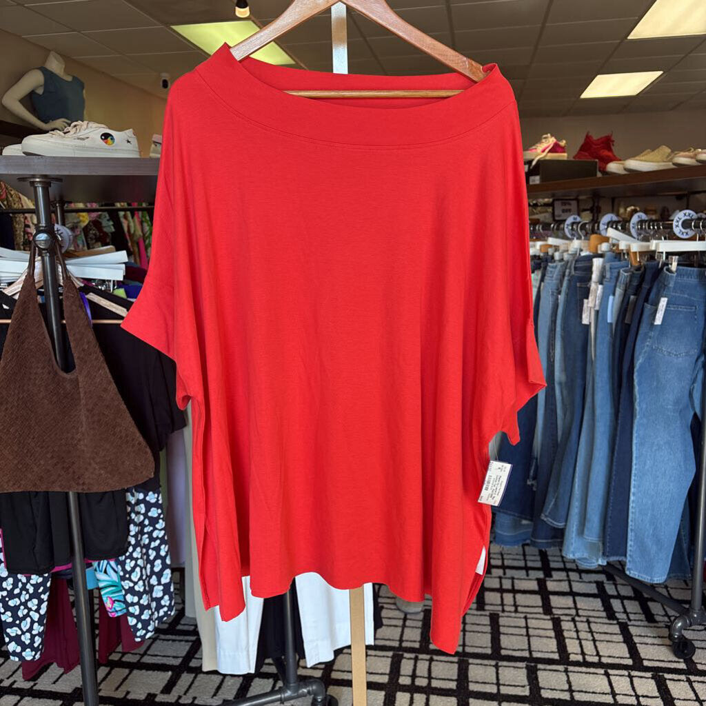 Planet by Lauren G - Pima Cotton Tee - Red