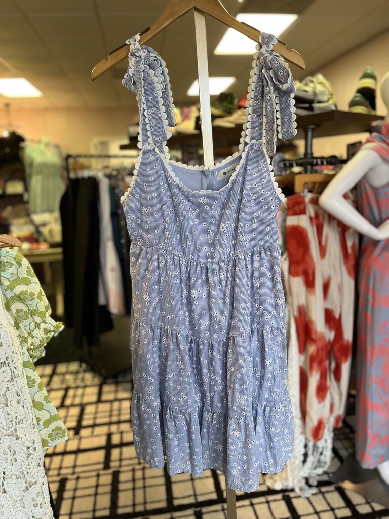 The Impeccable Pig NWT - Floral Dress - Blue/White