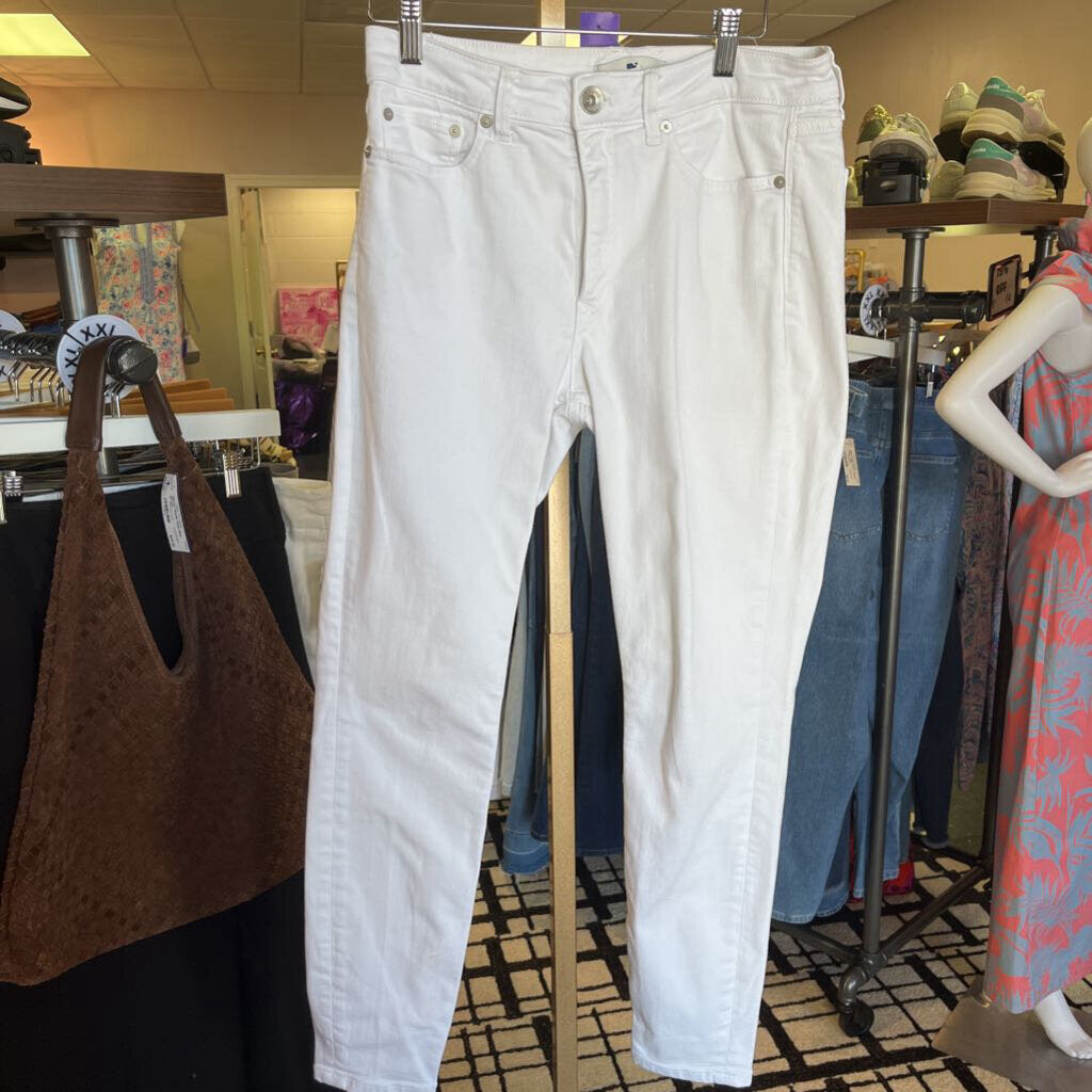 Vineyard Vines - High Rise Skinny - White Denim