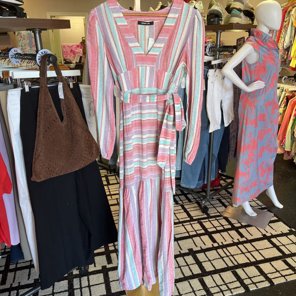 Sugarlips - NWT Striped Linen Blend Maxi