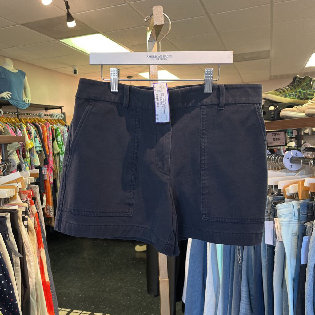 Ann Taylor - Chino Utility Shorts in Navy