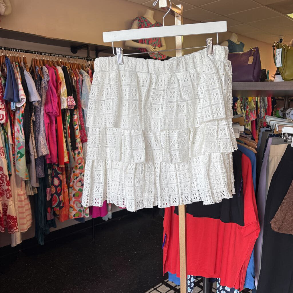 Endless Rose- NWT Pocket Lace Tiered Mini Skirt