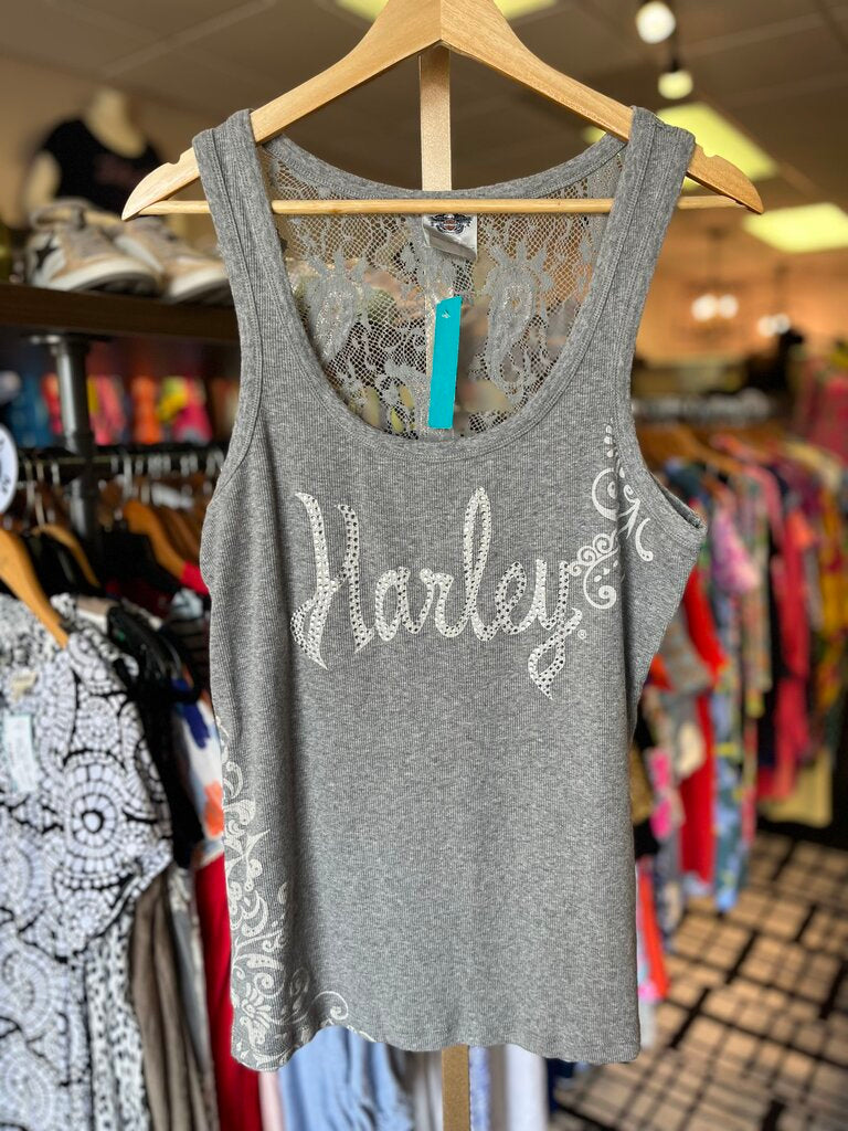 Harley Davidson -Studded Tank - Gray