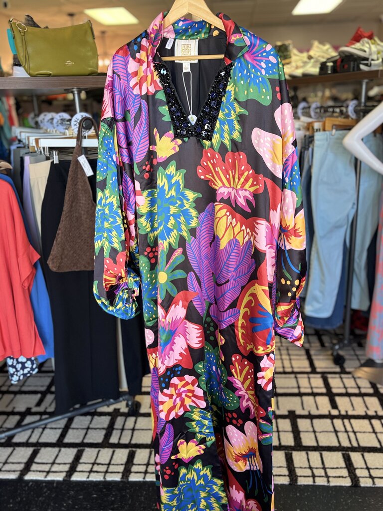 Emily McCarthy NWT - Fiona Caftan in Midnight Garden