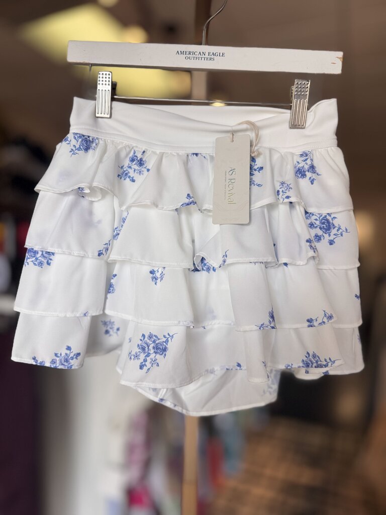 Altar'd NWT -Airlift Ruffle Floral Shorts