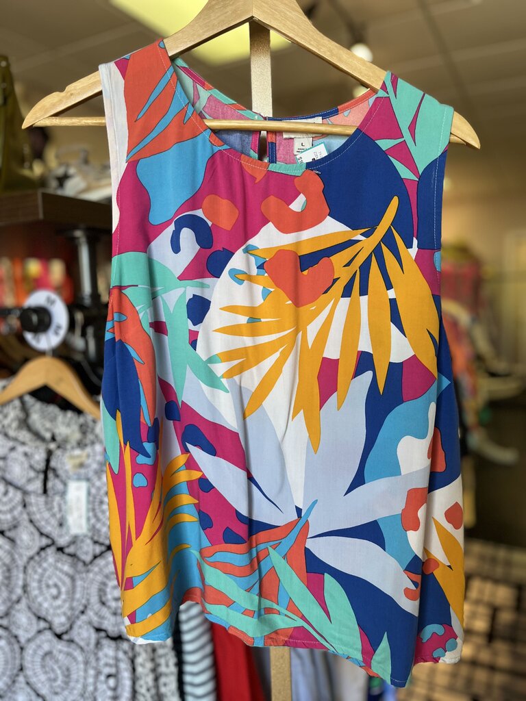 J. Crew - Tropical Print Tank