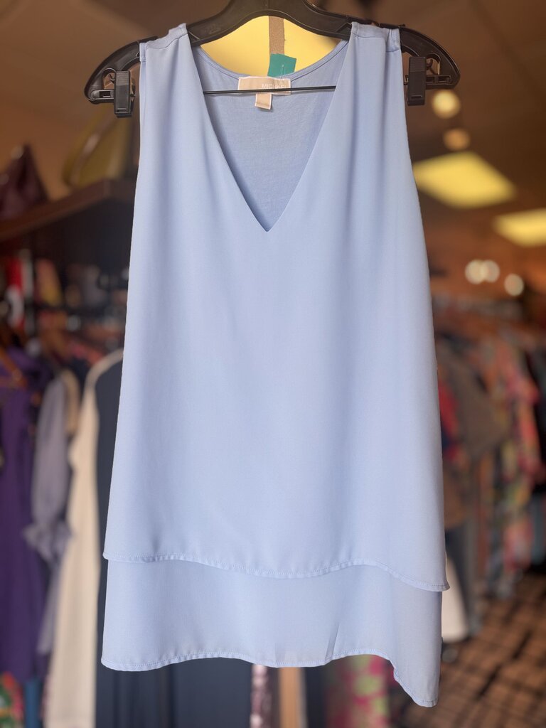 Michael Kors - Blue V-Neck Tank