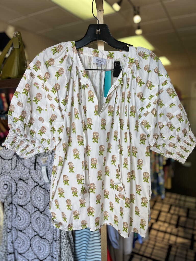 Olivia James - Floral Puff Sleeve Top