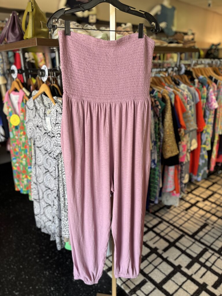 AE - Strapless Smocked Jumpsuit - Purple