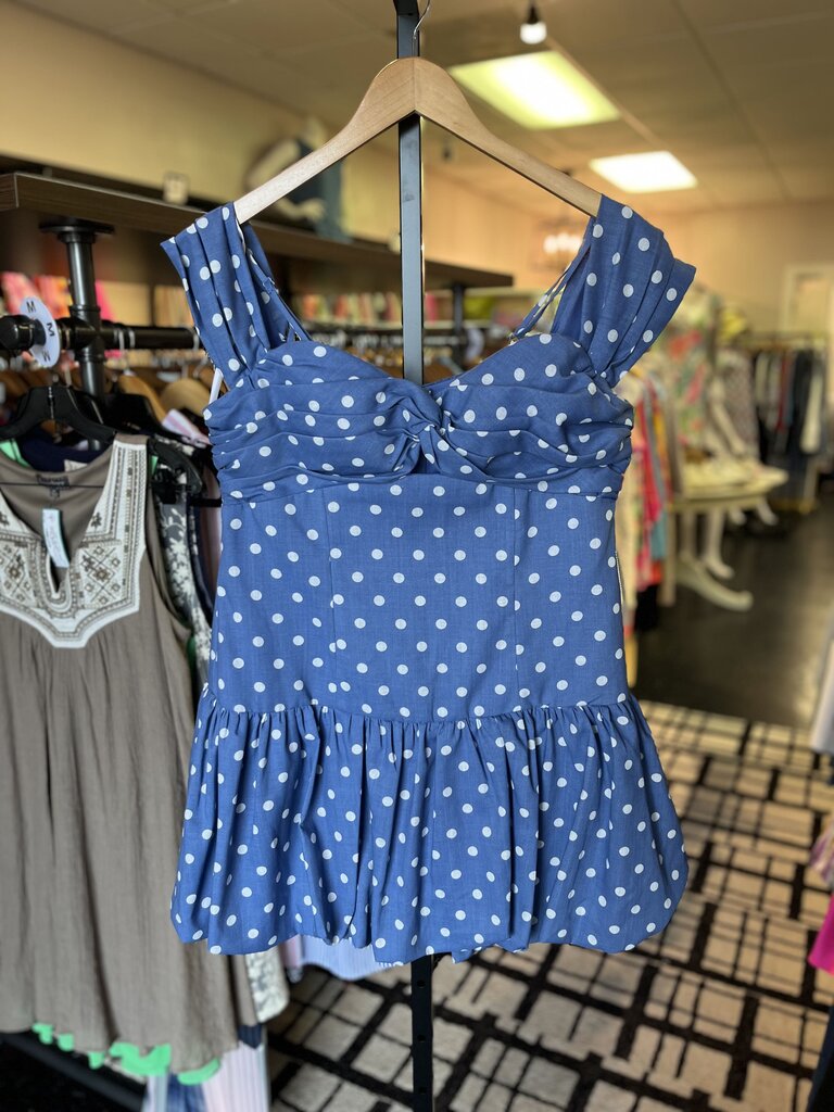 B. Darlin - NWT - Dotted Mini Dress - Blue