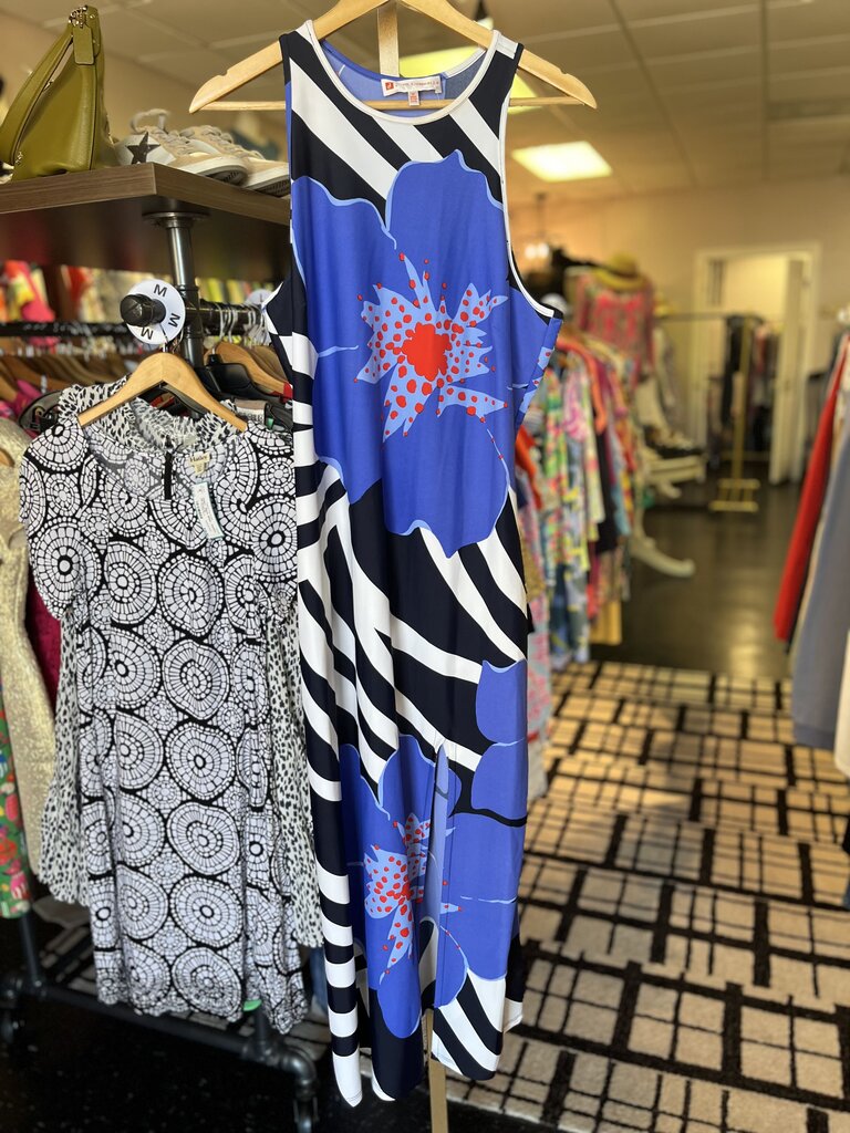 Jude Connally - Sleeveless Maxi Dress w. Floral Print