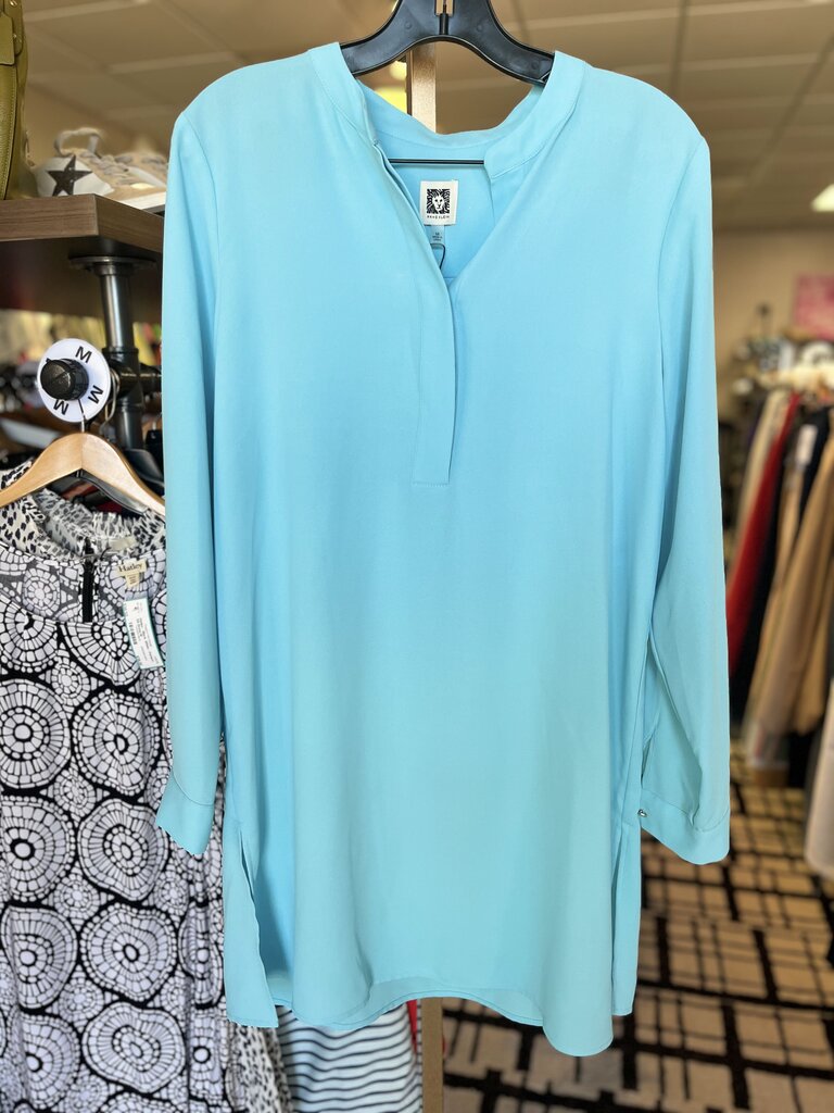 Anne Klein - NWT LS Tunic - Blue