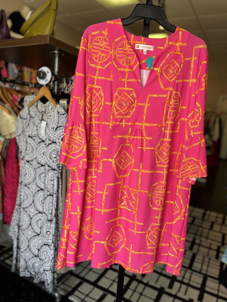 Jude Connally - Kerry Dress in Bamboo Lattice Print