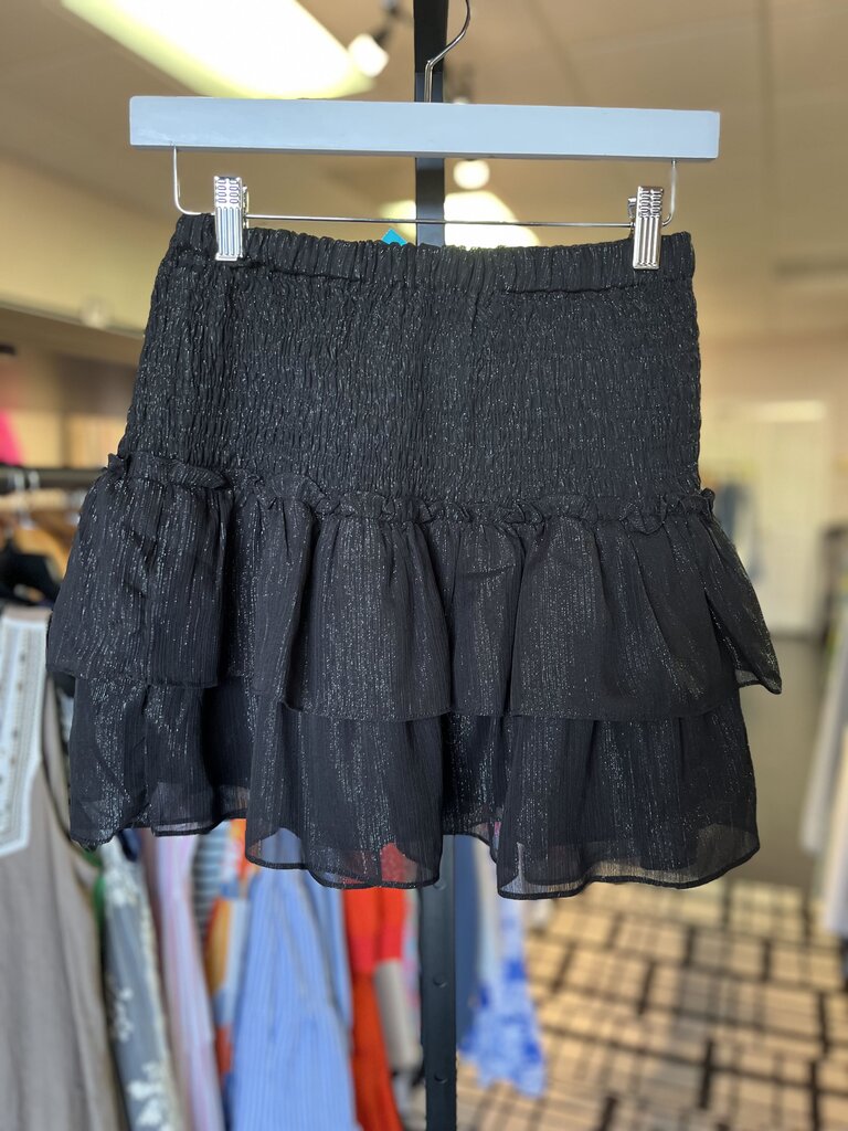 Vestique - Tiered Mini Skirt - Black
