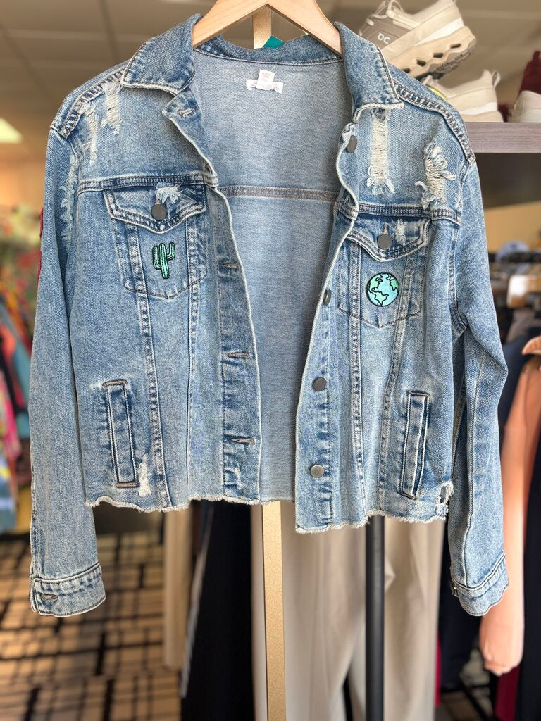 VTG Xhilaration - Denim Patch Jacket