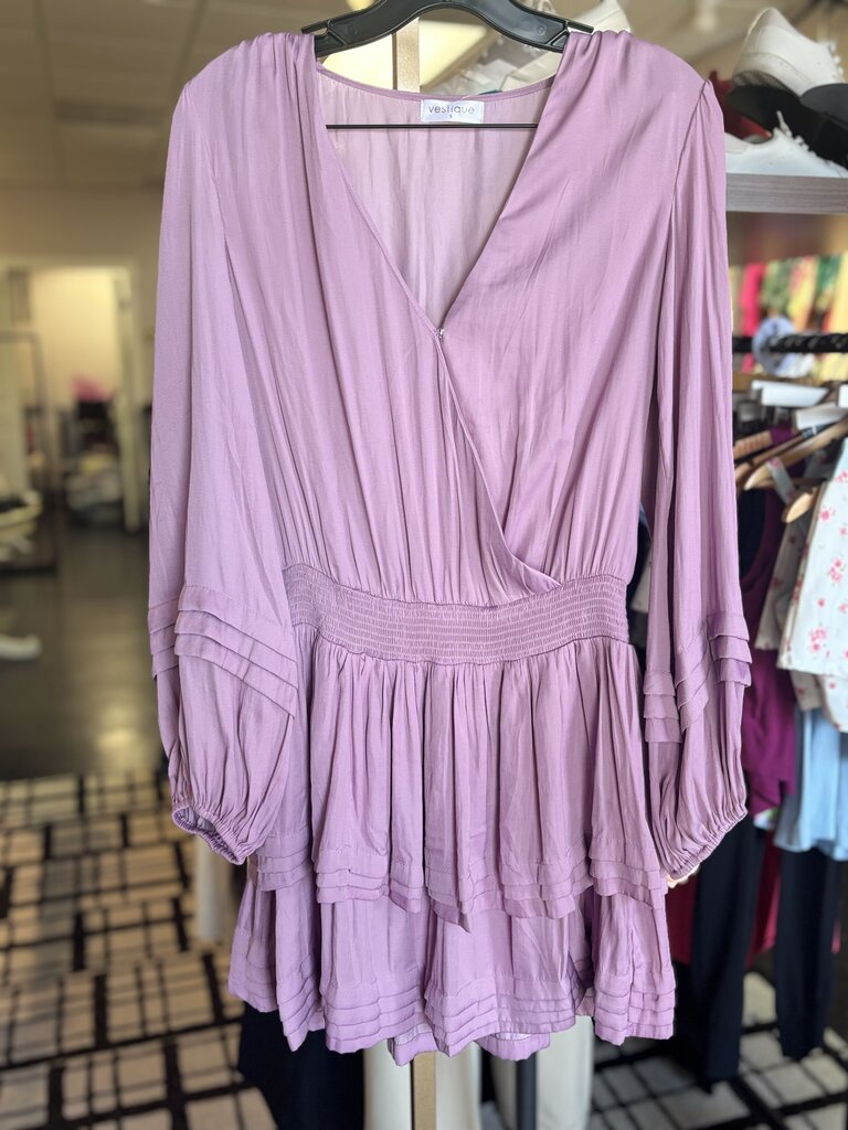 Vestique - Lavender LS Tiered Dress