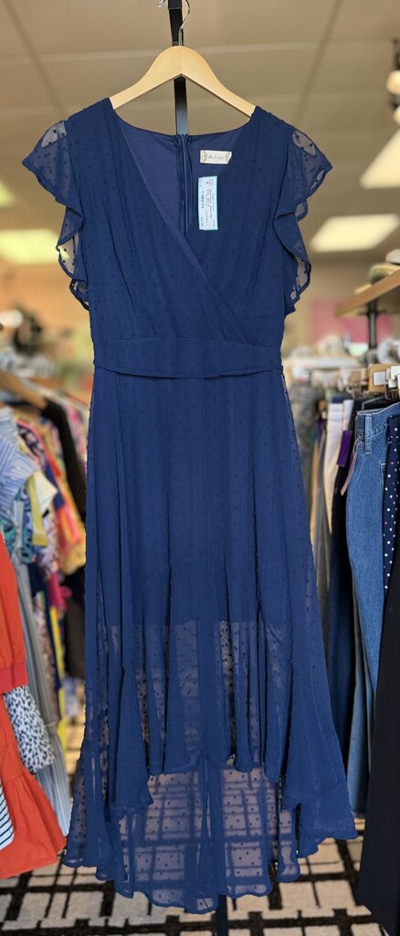 Altar'd State - Swiss Dot Dress - Navy